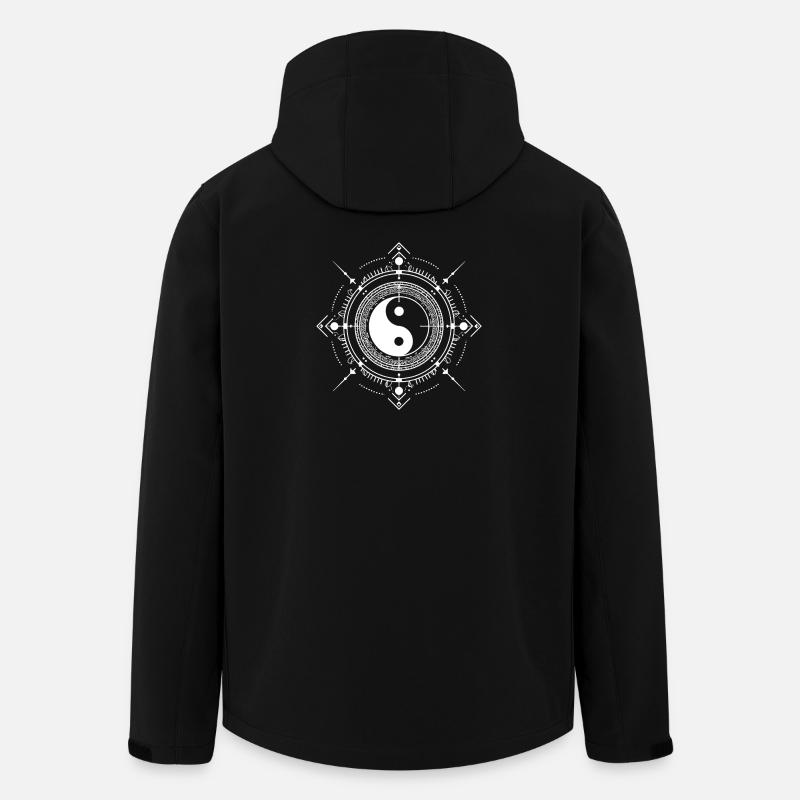 Soothing and harmonious yin-yang symbol - Men’s Recycled Softshell Jacket by Stanley/Stella - black