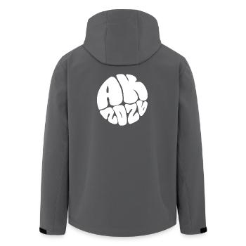 Ape Mind Bubble Art - Men’s Recycled Softshell Jacket by Stanley/Stella - anthracite - Back - AI Model Male 185 light (185cm)