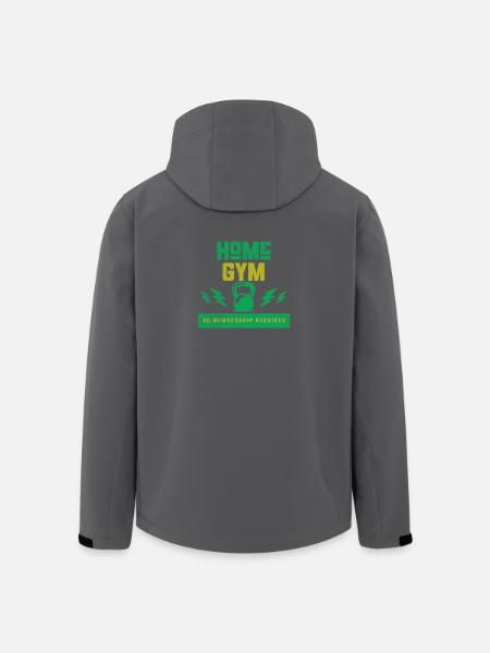 Home Gym No Membership Required - Men’s Recycled Softshell Jacket by Stanley/Stella - black