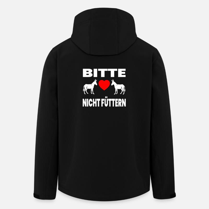 Esel - Recycelte Männer Softshell-Jacke von Stanley/Stella - Schwarz
