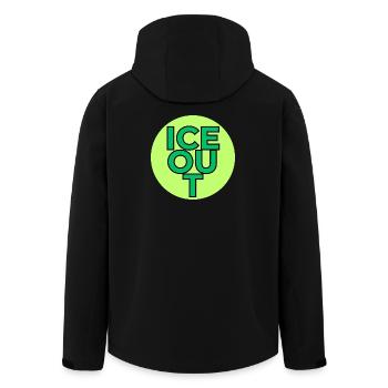 I C E out! - Men’s Recycled Softshell Jacket by Stanley/Stella - black - Back - AI Model Male 185 light (185cm)