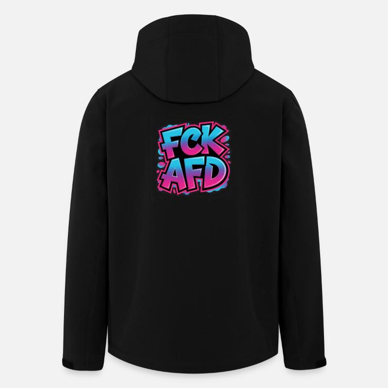 FCK AFD - T-shirt Antifa - Veste softshell homme en polyester recyclé Stanley/Stella - noir