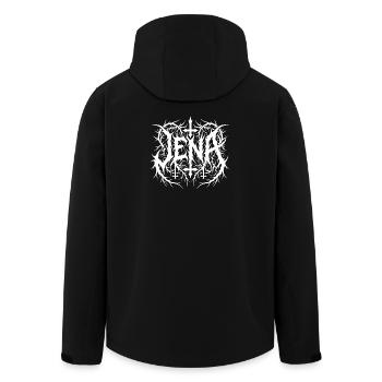 Ville préférée de Jena – Logo Extreme Metal - Veste softshell homme en polyester recyclé Stanley/Stella - noir - Dos - AI Model Male 185 light (185cm)