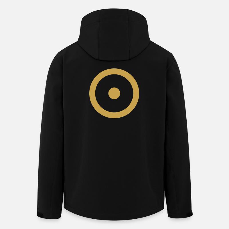 joystick-minimal-gold - Recycelte Männer Softshell-Jacke von Stanley/Stella - Schwarz