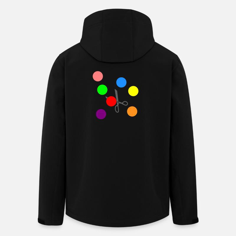 Konfetti zum Ausschneiden - Recycelte Männer Softshell-Jacke von Stanley/Stella - Schwarz