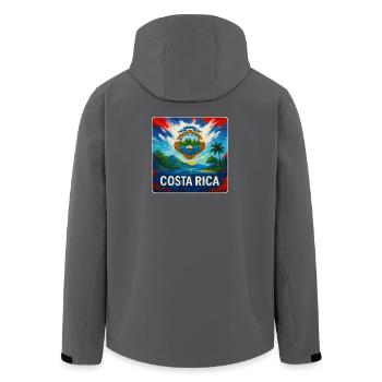Costa Rica Travel Design - Veste softshell homme en polyester recyclé Stanley/Stella - charbon - Dos - AI Model Male 185 light (185cm)