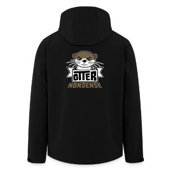 Otter Nonsense Lustig Wortspiel Otter Liebe Spruch - Recycelte Männer Softshell-Jacke von Stanley/Stella - Schwarz - Hinten - AI Model Male 185 light (185cm)