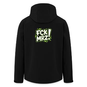 FCK MAR - Anti CDU Meme - Veste softshell homme en polyester recyclé Stanley/Stella - noir - Dos - AI Model Male 185 light (185cm)