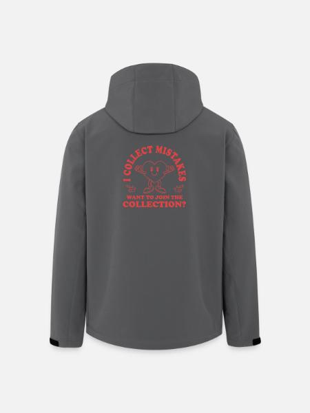 Ich sammle Fehler – Willst du mitmachen? - Recycelte Männer Softshell-Jacke von Stanley/Stella - Schwarz