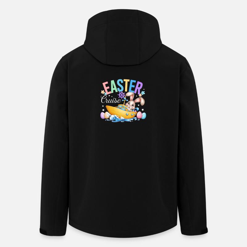 Osterkreuzfahrt-Urlaubszitat - Recycelte Männer Softshell-Jacke von Stanley/Stella - Schwarz
