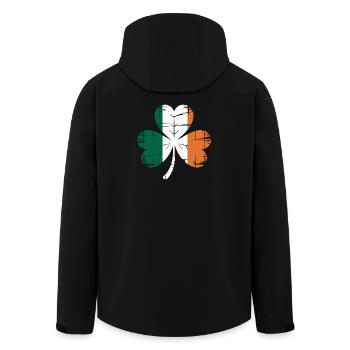 Irish Pride - Men’s Recycled Softshell Jacket by Stanley/Stella - black - Back - AI Model Male 185 light (185cm)