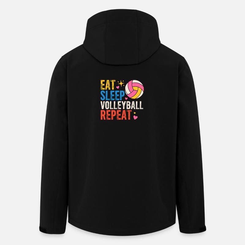 Diction du volley-ball Beachvolleyball - Veste softshell homme en polyester recyclé Stanley/Stella - noir