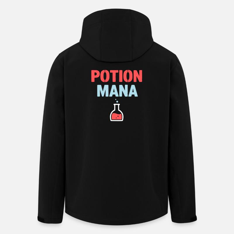 Potion Mana Text Gaming - Men’s Recycled Softshell Jacket by Stanley/Stella - black