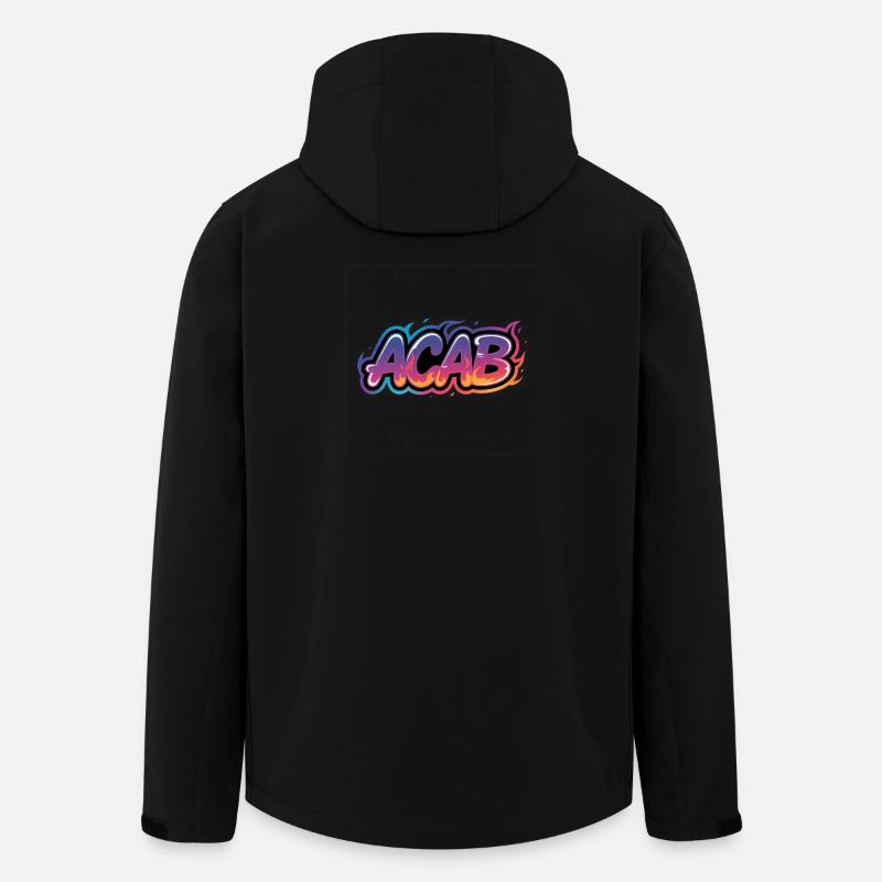 ACAB – Anti-Cops-Tee - Recycelte Männer Softshell-Jacke von Stanley/Stella - Schwarz