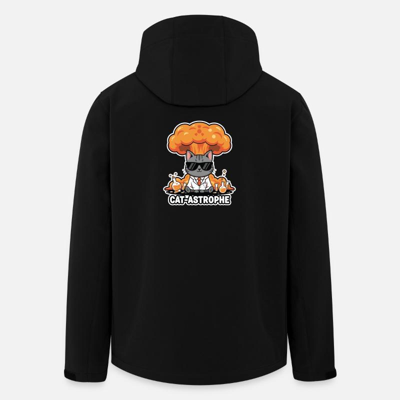Blouse de laboratoire à astrophe de chat - Veste softshell homme en polyester recyclé Stanley/Stella - noir