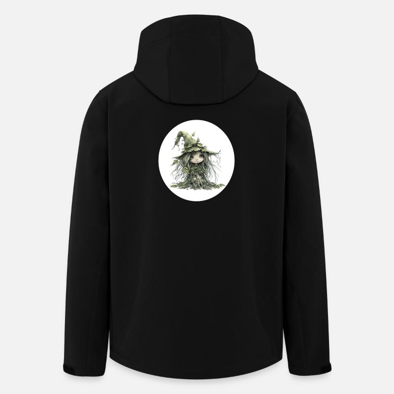 Forest fairy goblin in the leaf forest - Men’s Recycled Softshell Jacket by Stanley/Stella - black