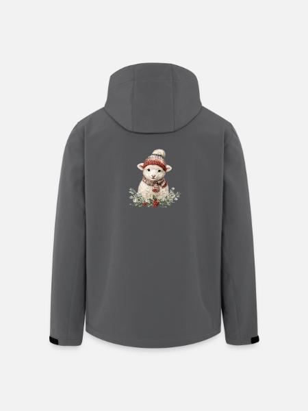 Brebis d’hiver avec écharpe - Veste softshell homme en polyester recyclé Stanley/Stella - noir