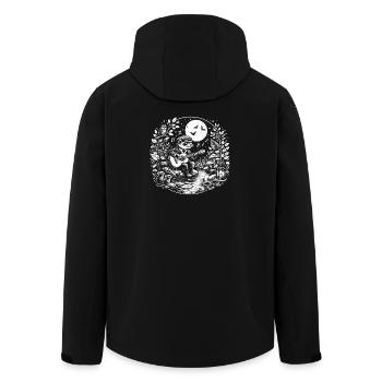 Ferret Guitarist on the Lake Magic Illustration - Men’s Recycled Softshell Jacket by Stanley/Stella - black - Back - AI Model Male 185 light (185cm)