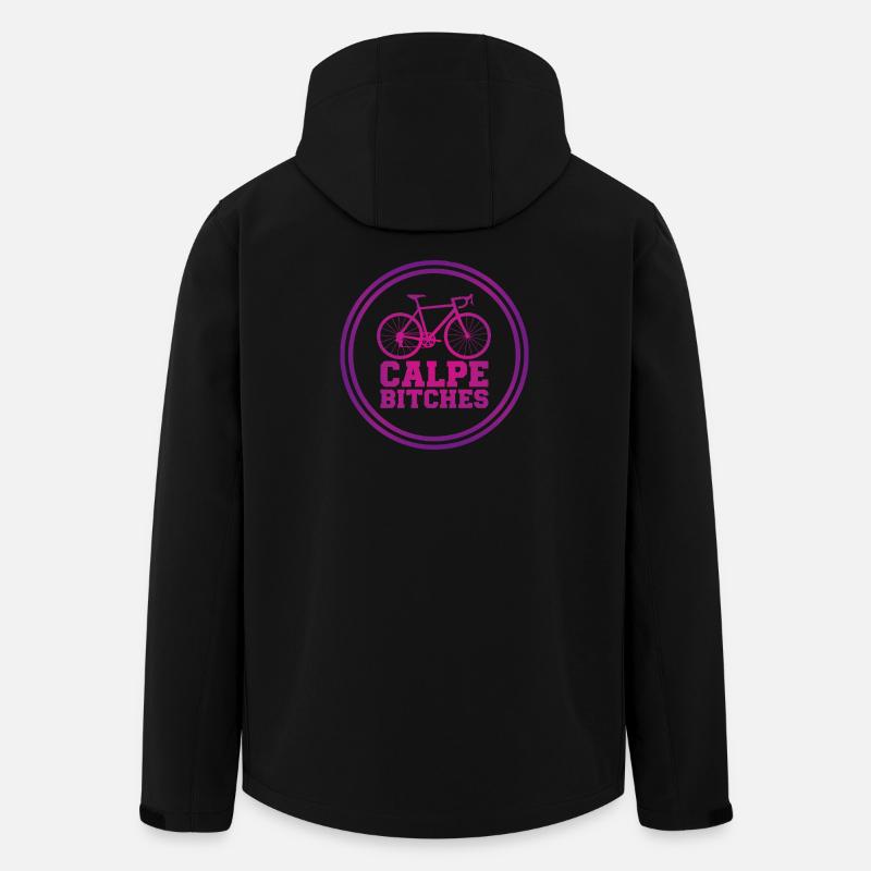 Calpe Bitches Cycling Emblem - Men’s Recycled Softshell Jacket by Stanley/Stella - black
