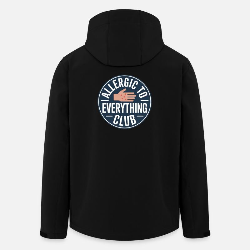 Allergie, c’est drôle à dire allergie - Veste softshell homme en polyester recyclé Stanley/Stella - noir