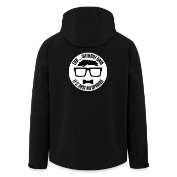 Sans données, ce n’est qu’un nerd de statistiques d’opinion - Veste softshell homme en polyester recyclé Stanley/Stella - noir - Dos - AI Model Male 185 light (185cm)