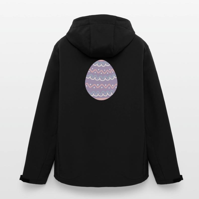 Pastel Wavy Easter Egg Men’s Recycled Softshell Jacket by Stanley/Stella