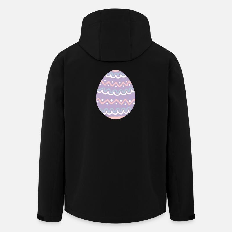 Pastel Wavy Easter Egg - Men’s Recycled Softshell Jacket by Stanley/Stella - black