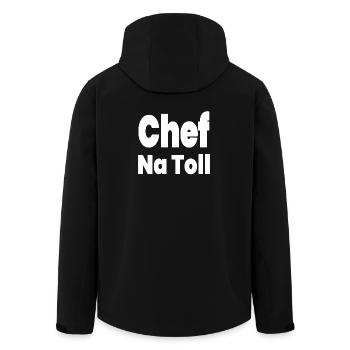 Chef - Recycelte Männer Softshell-Jacke von Stanley/Stella - Schwarz - Hinten - AI Model Male 185 light (185cm)