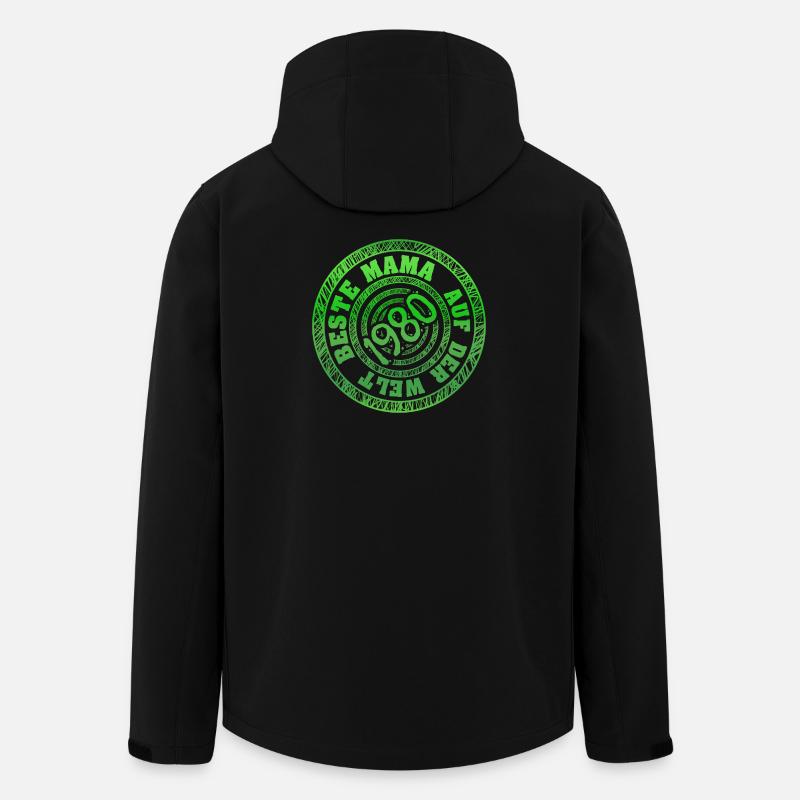mutti 1980 - Recycelte Männer Softshell-Jacke von Stanley/Stella - Schwarz