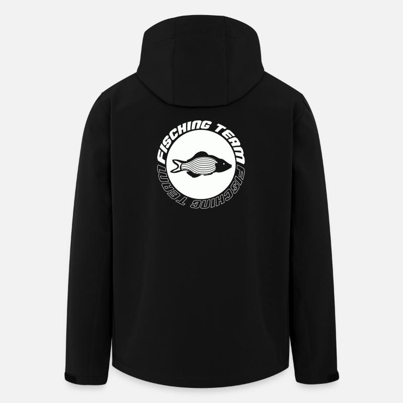 Fishing Team - Recycelte Männer Softshell-Jacke von Stanley/Stella - Schwarz