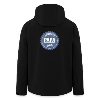Dad 2026 Promotion - Men’s Recycled Softshell Jacket by Stanley/Stella - black - Back - AI Model Male 185 light (185cm)