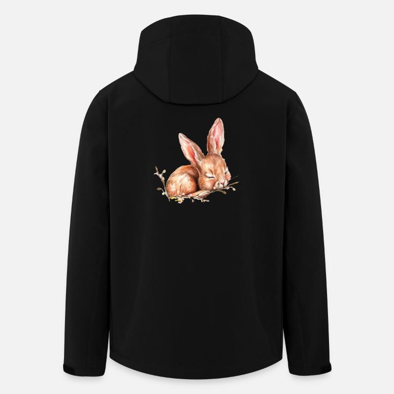 little bunny Easter - Men’s Recycled Softshell Jacket by Stanley/Stella - black