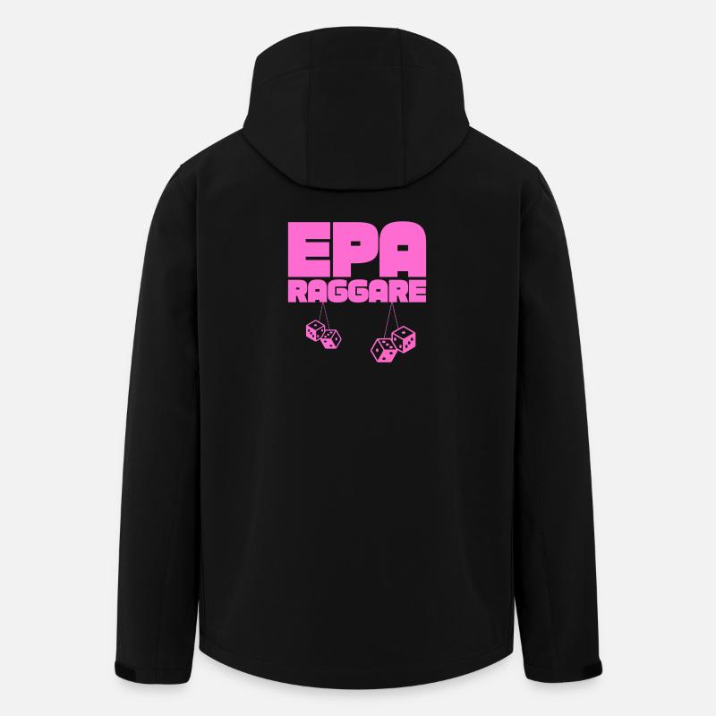 EPA Ragger – Pink Hanging Dice - Men’s Recycled Softshell Jacket by Stanley/Stella - black