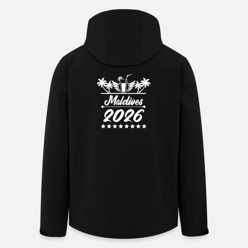 Maldives 2026 Beach Dream - Men’s Recycled Softshell Jacket by Stanley/Stella - black
