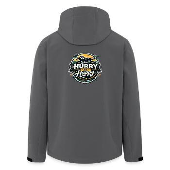 Dont Hurry Be Happy Sloth - Recycelte Männer Softshell-Jacke von Stanley/Stella - Anthrazit - Hinten - AI Model Male 185 light (185cm)