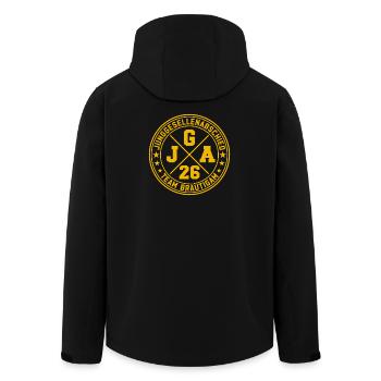 Team Groom Bachelor Party 2026 Bachelor Party - Men’s Recycled Softshell Jacket by Stanley/Stella - black - Back - AI Model Male 185 light (185cm)