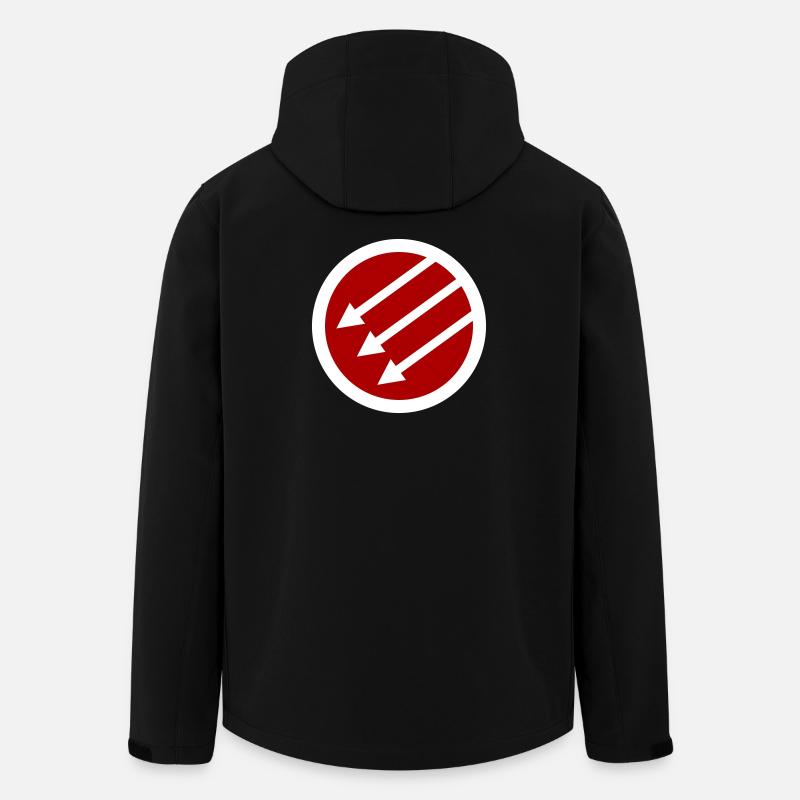 Iron Front / Eiserne Front / Järnfronten - Recycelte Männer Softshell-Jacke von Stanley/Stella - Schwarz