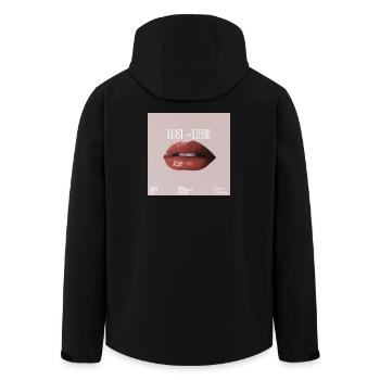 Lust und Liebe: Lippenkunst  - Recycelte Männer Softshell-Jacke von Stanley/Stella - Schwarz - Hinten - AI Model Male 185 light (185cm)