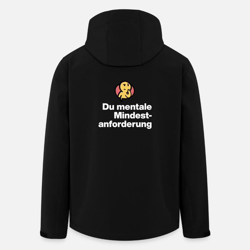 DU MENTALE MINDSTFORDERUNG. SARKASMUS GESCHENK  - Recycelte Männer Softshell-Jacke von Stanley/Stella - Schwarz