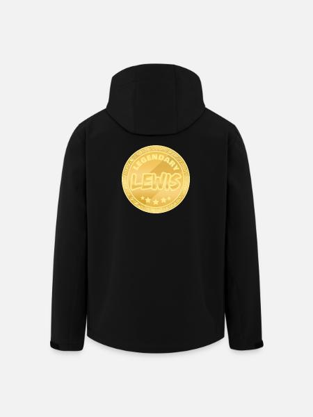 Geschenk für Lewis - Recycelte Männer Softshell-Jacke von Stanley/Stella - Schwarz