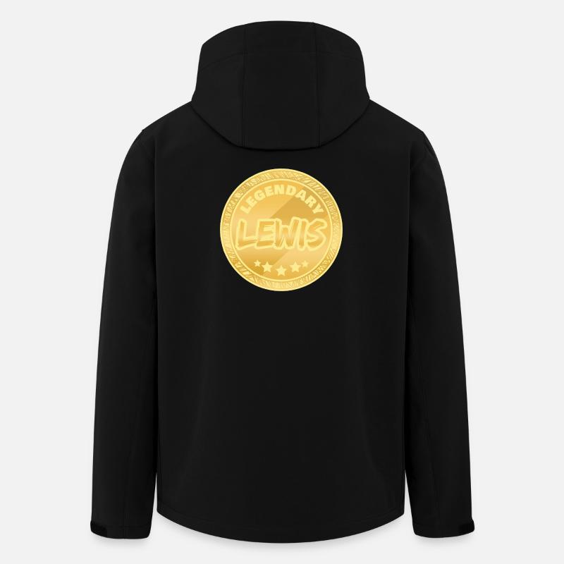 Cadeau pour Lewis - Veste softshell homme en polyester recyclé Stanley/Stella - noir