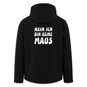 Maus - Recycelte Männer Softshell-Jacke von Stanley/Stella - Schwarz - Hinten - AI Model Male 185 light (185cm)