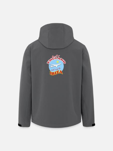 Farvel England Lad os tage til Ibiza - Stanley/Stella herre softshelljakke i genanvendt polyester - sort