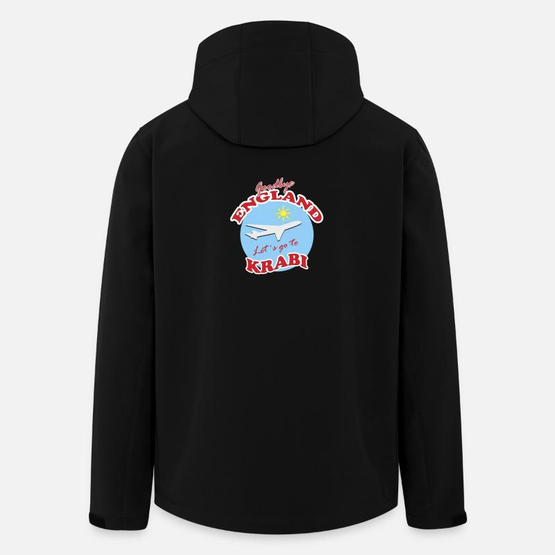 Adieu l’Angleterre. Allons à Krabi. - Veste softshell homme en polyester recyclé Stanley/Stella - noir