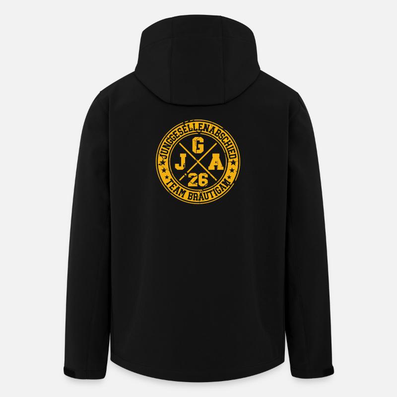 JGA Team Bräutigam 2026 Junggesellenabschied - Recycelte Männer Softshell-Jacke von Stanley/Stella - Schwarz