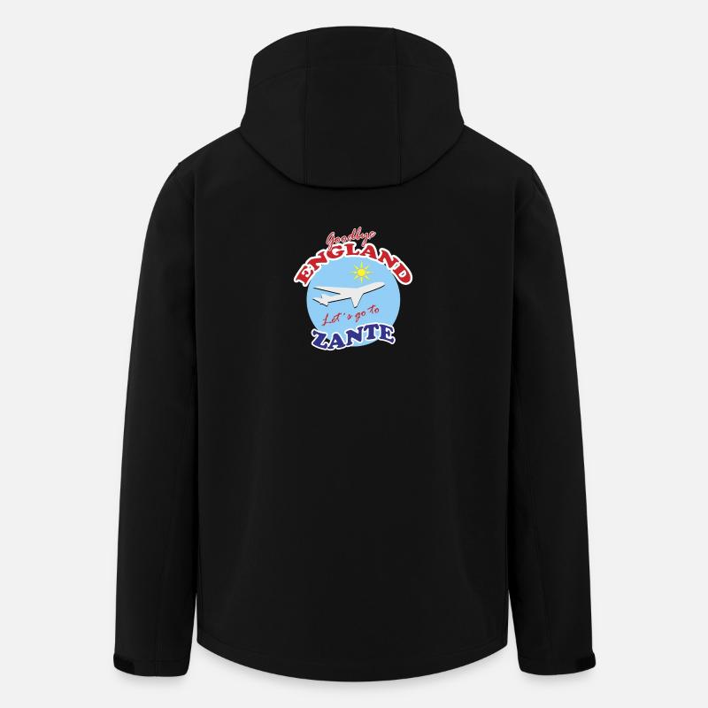 Adieu l’Angleterre. Allons à Zante. - Veste softshell homme en polyester recyclé Stanley/Stella - noir