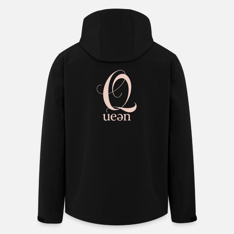 Q Queen Monogram Font - Men’s Recycled Softshell Jacket by Stanley/Stella - black