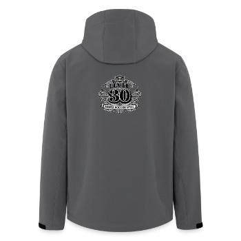 Level 30 – Immer noch im Spiel - Recycelte Männer Softshell-Jacke von Stanley/Stella - Schwarz - Hinten - AI Model Male 185 light (185cm)