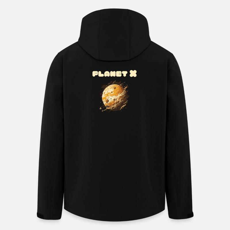 Planet X Planet 9 - Recycelte Männer Softshell-Jacke von Stanley/Stella - Schwarz