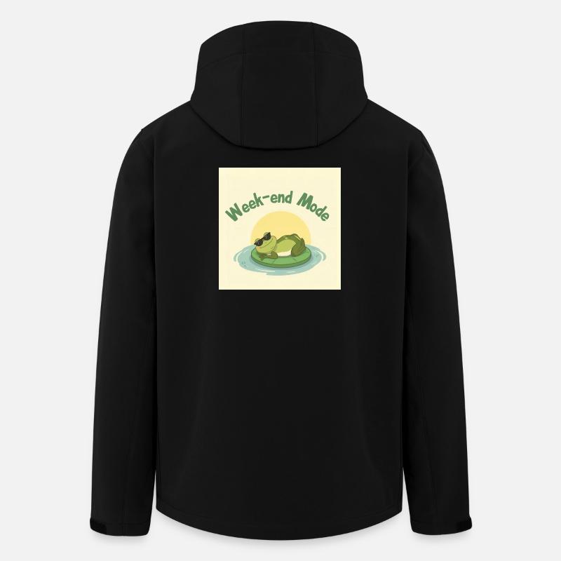 Chill Frog Fashion Weekend - Men’s Recycled Softshell Jacket by Stanley/Stella - black